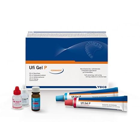 Voco 2070 UFI Gel P Permanent Soft Relining Material Set Tube