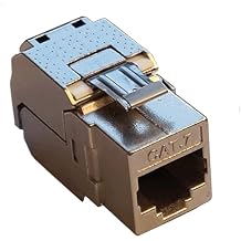 Sunnytech CAT7 Keystone Jack Module, Shielded, ISO 11801, Tool-Less