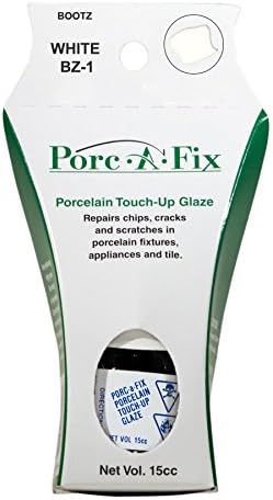 Porc-a-fix Bootz Porcelain Touch-up Repair Glaze Paint, White (BZ-1)