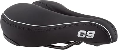 Sunlite Cloud-9 Bicycle Non-Suspension Comfort Saddle, Comfort Select, Tri-color