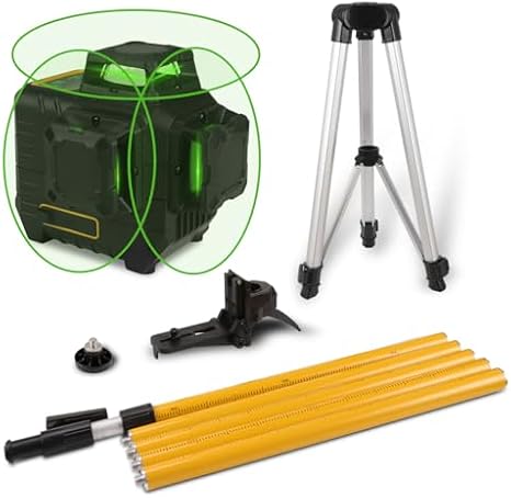 12 Ft Professional Lasers Level Pole Laser Level 360 Self Leveling