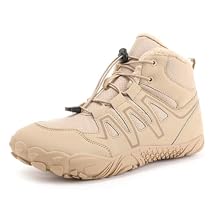 Winter Snow Boots for Women Men Ankle Waterproof Warm Fuzzy Barefoot Hiking Boots Anti-Slip Outdoor Sports Shoes Unisex