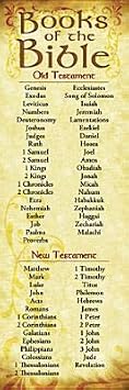 Bookmark - Books of the Bible - Package of 25