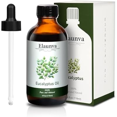 Eucalyptus Essential Oil, 4Fl.Oz 118ML 100% Pure&Natural Oils for Aromatherapy Diffusers, Humidifiers,DIY Candle and Soap Making, Gift,Plant Scent,Christmas Gifts,Eucalyptus