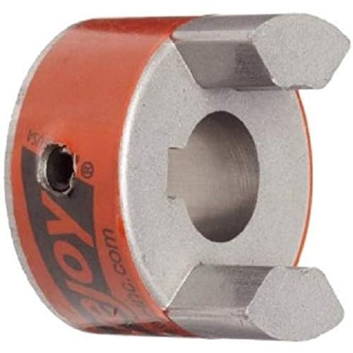 Lovejoy 41322 Size L075 Standard Jaw Coupling Hub, Sintered Iron, Metric, 16 mm Bore, 1.75 OD, 5 mm x 2.3 mm Keyway