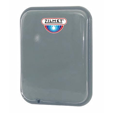 Zilmet ZFT8R Flat 2.1 gal Rectangular Hydronic Tank, 1/2" NPT with Union and Bracket