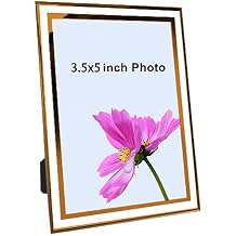 ABAJI Glass Frame Photo High Transparency Vertical and Horizontal Style for Desk Shelf and Office Table Family Gallery and Wedding or Holiday Decoration