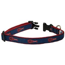 Preston "Red Lobster" Dog Collar, SMALL Dogs, 3/4 Inch Width (SMALL, 3/4 Inch Width)