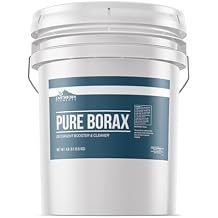 Earthborn Elements Borax Powder (5 Gallons), Multipurpose Cleaner & Detergent Booster, Resealable Tub