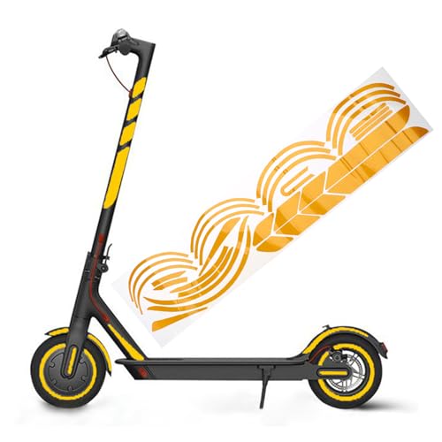 Electric Scooter Reflective Stickers Waterproof Scooter Decal Wheel Protective Reflective Sticker Scooter Parts