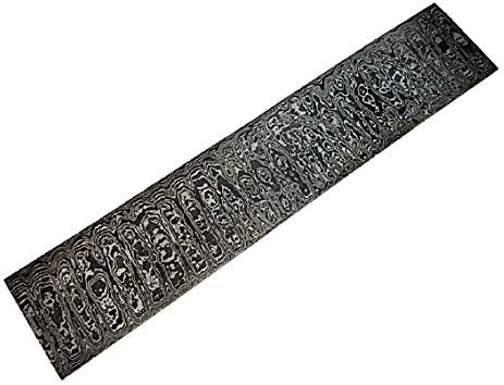 Poshland PLB-2091, CUSTOM HANDMADE DAMASCUS STEEL BILLET/BLANK BLADE MAKING BAR (Ladder Pattern)