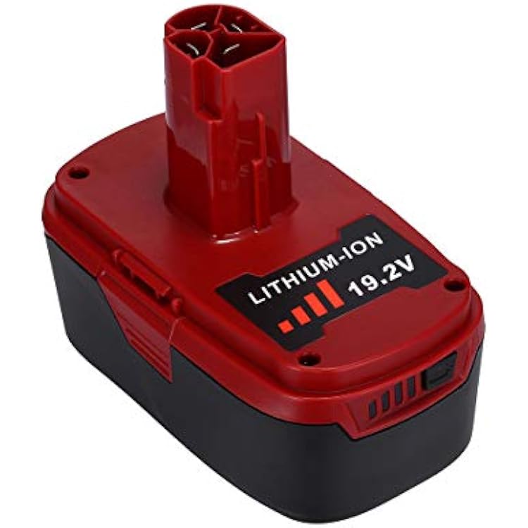 5.0Ah 19.2 Volt Lithium Replacement Battery Compatible with Craftsman 19.2V Battery C3 DieHard Compatible with 130211004 11375 11045 130279005