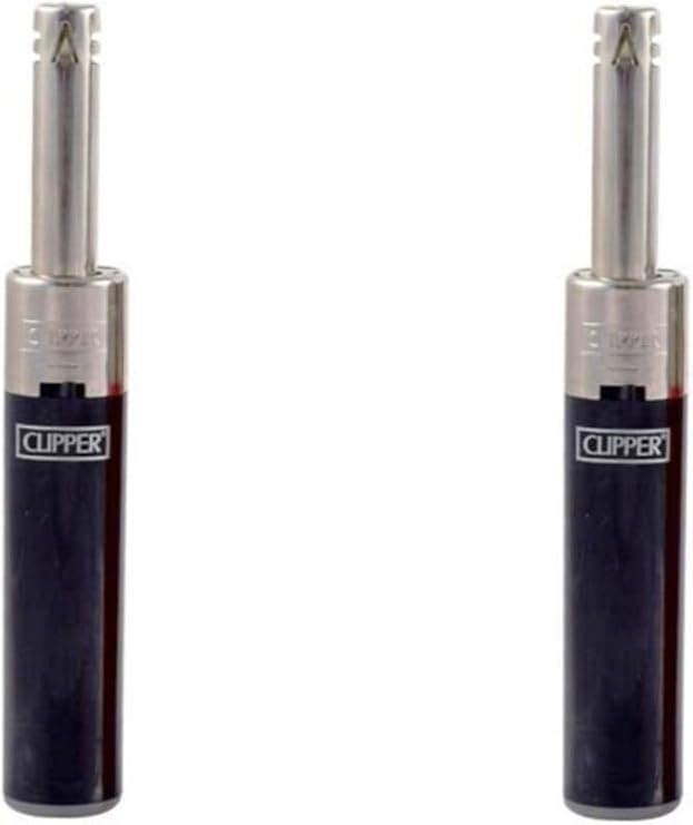 Clipper Mini Tube Kamp Pipo Mutfak Çakmağı, 2 Adet, Çeşitli Renkler