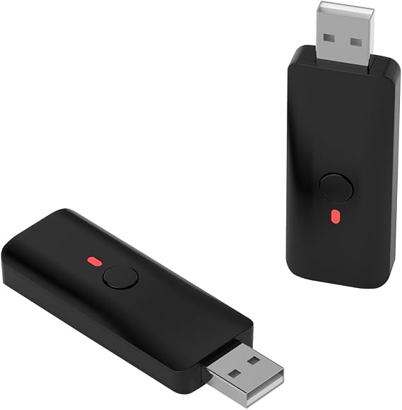 JDDWIN PS5 Bluetooth Wireless Controller Adapter, USB Converter Compatible with PS4/PS5 Elite/Switch Pro/Xbox One X|S/Xbox Series X|S/Elite Series 2 Controller,Play on P5/Pro/Slim/PC/Steam Deck