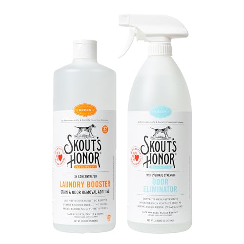 Skouts Honor Laundry Booster Bundle - Plant-Powered Formula for Pet Bedding, Clothing, and Washable Pee Pads - Eco-Friendly & Cruelty-Free
