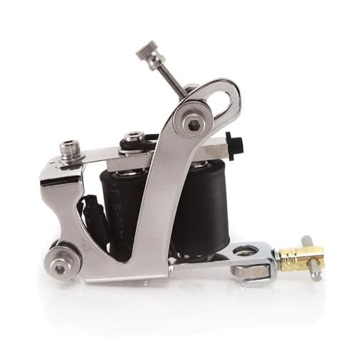 V SHAPE Dual Tattoo Machine 8 Wrap Coil LINER & SHADER Equipment Supply ink