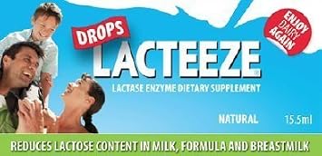 Lactase Enzyme Lacteeze Drops 15.5 ml Liquid by Gelda Scientific by Gelda Scientific