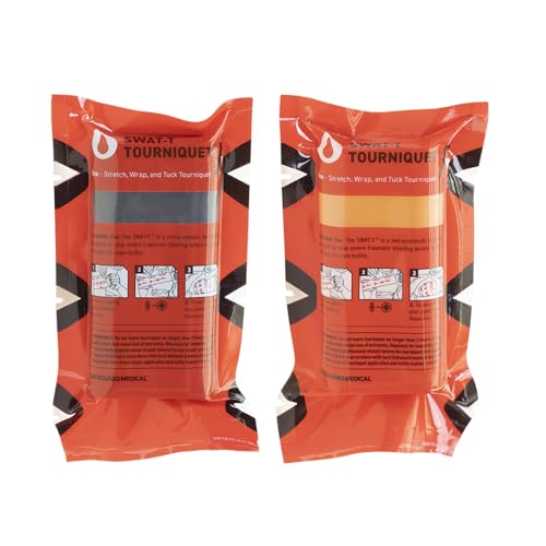 SWAT-TTM Tourniquet Orange and Black Bundle by Safeguard Medical, Emergency First Aid Equipment for Massive Hemorrhage Control. Made in The USA 2