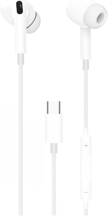 Huawei Mate XT Ultimate/X3/X5 Uyumlu Silikonlu Type-C Kulaklık, Beyaz L307KBKL134
