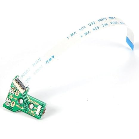 YuanHolumid Micro USB Charging Port Socket Board with Flex Ribbon Cable Screwdriver for PS4 Controller Board JDS-040 JDS 040 Version 4 Controllers
