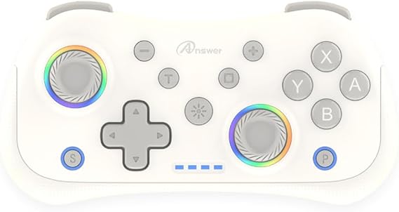 アンサー Switch2/PC用 miniコントローラー ホワイト ANS-SW200WH