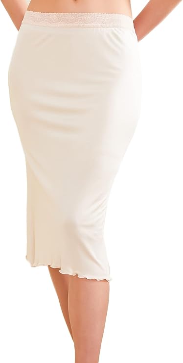 CLC Women's Mulberry Silk Half Slips for Womens Under Dress