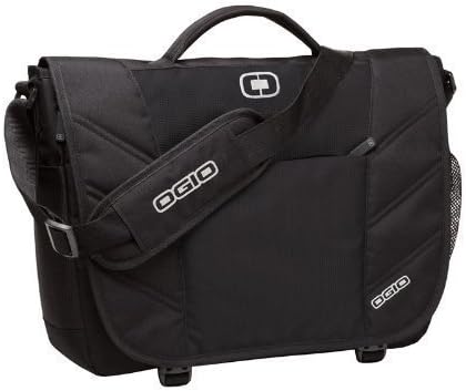 OGIO 417015 - Black Upton Laptop Messenger Bag, Black