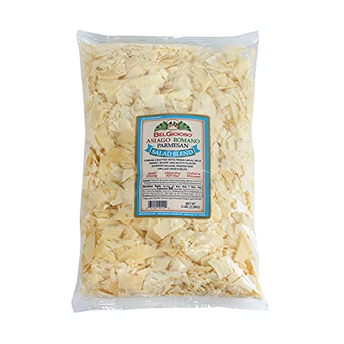 Belgioioso Salad Blend Cheese Shaved Asiago, Parmesan, Romano 5 Lb