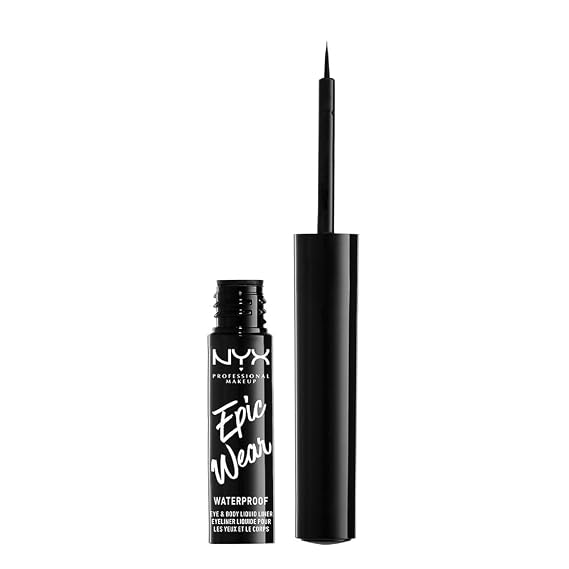 NYX PROFESSIONAL MAKEUP Epic Wear Liquid Liner, Long-Lasting Waterproof Eyeliner - Black