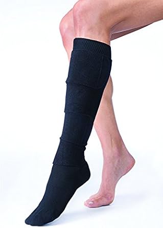 JOBST FarrowWrap 4000 Gradient Compression Wraps 30-40 mmHg, Legpiece | Black, Large, Tall, Adjustable, For Managing Swelling from Moderate to Severe Lymphedema or Chronic Venous Diseases