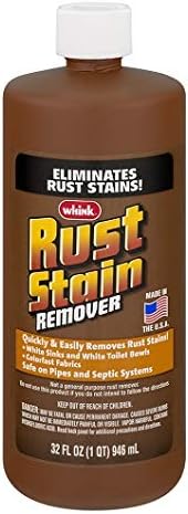 Rust-Oleum Whink Rust Stain Remover | Heavy-Duty Iron Stain Remover for White Toilets & Sinks, Colorfast Fabric & Carpets | 32 oz (Pack of 6)