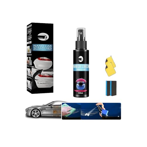 Athartle Car Scratch Repair Spray,Nurafix Nano Car Spray, Athartle Scratch Repair Kit,Nurafix Nano Car Spray,3 in 1 Quick Car Coating Spray for Auto Detailing Glasscoat Car Polish 1