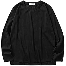 Mens Shirts Long Sleeve Casual Stylish Solid Crew Neck Pullover Sweatshirt Outdoor Fashion Solid Sport Sweater