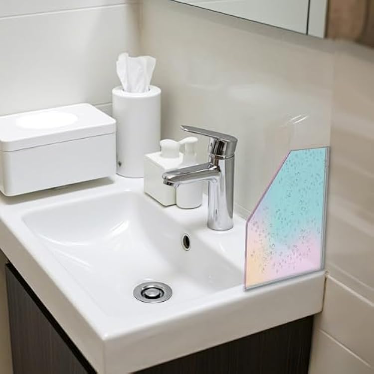 Shower Splash Guards for Bathrooms, 2 Pack, 8.3 x 7.1, Water Barrier, Easy Install