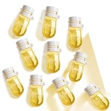 Perfume&Oil 2 in 1-Avocado Nourishing&Shining Hair Oil for Frizzy, Mini Scented Hair Perfume Oil Set for Women, Long-Lasting Moisturizing Hair Oil Capsules for Dry, Damaged Hair (Elegant wood texture)
