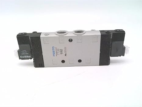 Festo Cpe24-m1h-5j-3/8 (163167), 2-10 Bar, 24 Mm Width, 3200 L/min Flow, 5/2; Bistable, Air Solenoid Valve, Coil: 24 V Dc: 1.5 W, Die-cast Aluminum Housing, Electrical Actuation, G3/8 Pneumatic Connec