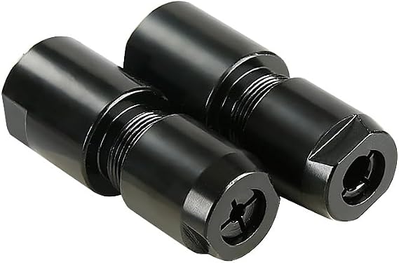 LOZLIN Angle Grinder Modified Adapter 5/8-11 Thread Straight Grinder Chuck Converter Heavy Duty Power Tool Accessory for Grinding Polishing Metalworking, 3/6mm-Black