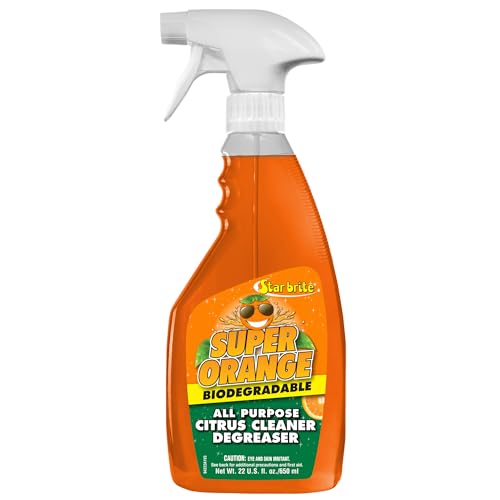 Star Brite Super Orange All-Purpose Citrus Cleaner Degreaser - Remove Dirt, Grime, Grease, Smudges, Oil & Gummy Residue - Biodegradable