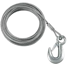 Fulton WC325 0100 Galvanized Steel Boat Winch Cable with Hook, 3/16 Inch x 25 Foot, 4,200 lbs. Breaking Strength