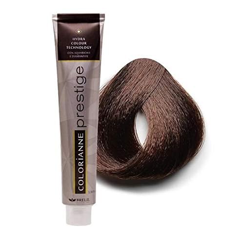 Brelil Colorianne Prestige Technologically Advanced Cream Dyeing Treatment Hydra Color Technology, Light Copper Brown, 100 ml.3.38 fl.oz. 540
