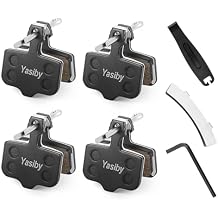 Bike Brake Pads, 4 Pairs Disc Brake Pads High-Performance with Installation Tools for Sram Avid Elixir E1 E3 E5 E7 E9 ER CR XO XX DB1 DB3 DB5, Nutt Hydraulic MTB Bicycle Brake Pads Replacement