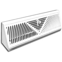 Truaire C118SW 18-Inch(Duct Opening Measurements) Floor Baseboard Supply 18-Inch Floor Baseboard Diffuser, White