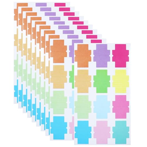 120 Pieces Sticky Blank Monthly Index Tabs Double-Sided Page Markers, Self-Adhesive & Writable Notes Flags for LabelingMarkingPlaning - Multi