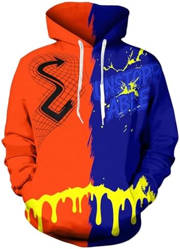 Ahegao Mens Hoodies Novetly Sweatshirts for Man 3D Graphics Pullover with Pockets S-4XL