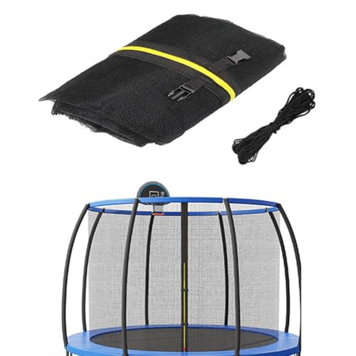 Trampoline Safety Replacement Net, Trampoline Guard Nets for 8FT,10FT,12FT,14FT Using Round Frame with Top Ring Enclosure System, Net Only
