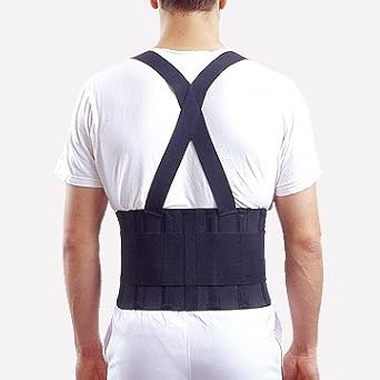 Therapist's Choice Industrial Double Pull Back Support with Shoulder Straps (Small (25"-35" Waist))
