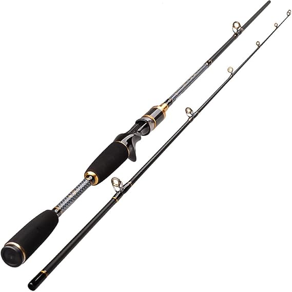 2 Section 1.8m .1m .4m Bait Casting Rods 7-25g Lure Weight Carbon Fishing Rod Carp Pole 10-20lb Line Canne A Peche