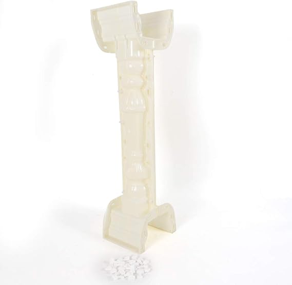 Modular Concrete Balcony Casting Molds, 1 Pcs 35 Inch Balcony Concrete Mold, Reusable ABS Terrace Casting Decorative Handrail Vase Column Concreted Mold