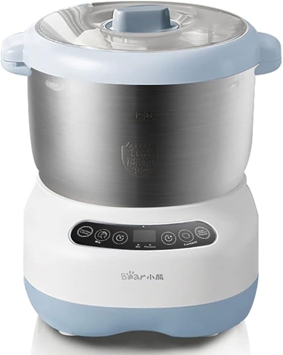 Bear HMJ-A70C1 Electric Dough Maker with Ferment Function, Microcomputer Timing, Face-up Touch Panel,7 Liters, Stainless 304 steel