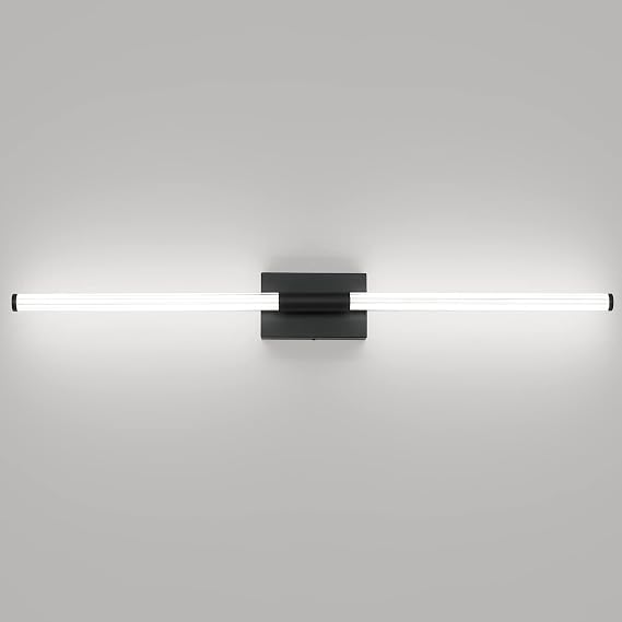 Modern LED Vanity Light, 40 Inch Bathroom Light Fixture, Black